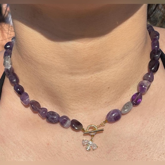 HANDMADE CRYSTAL QUARTZ JEWELRY NECKLACE - Picture 2 of 5